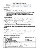 Giáo án Hoạt động trải nghiệm Lớp 2 (Chân trời sáng tạo) - Tuần 14, Chủ đề Truyền thống quê em (Tiết 2)